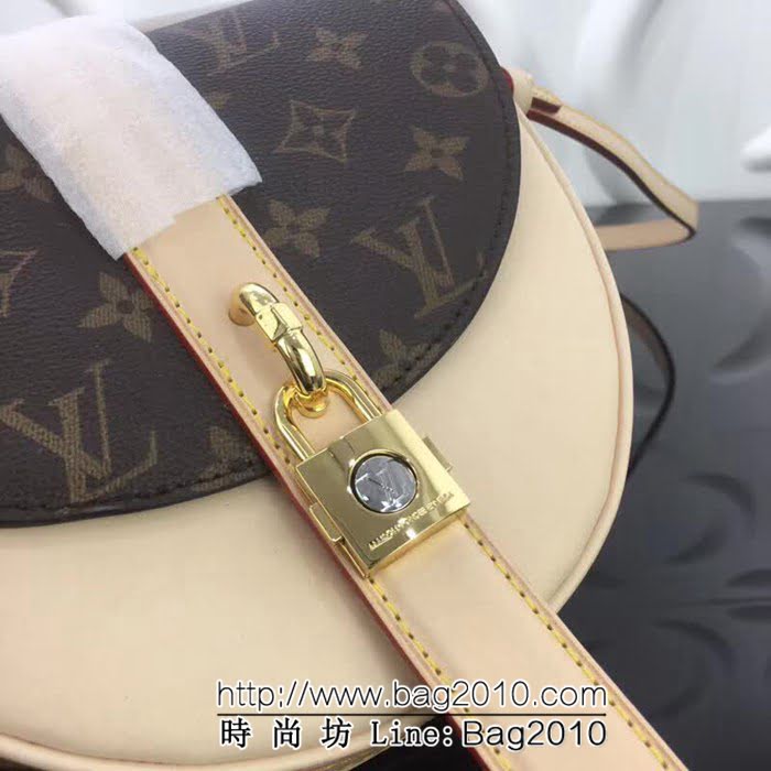路易威登LV頂級原單 2018新品CHANTILLY LOCK 手袋M43590老花/杏皮 YDH1726